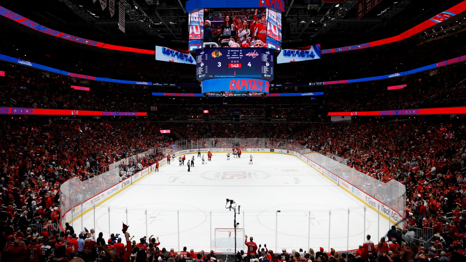 File photo: Fans fill Capital One Arena during a Washington Capitals game against the Chicago Blackhawks on April 4, 2025.