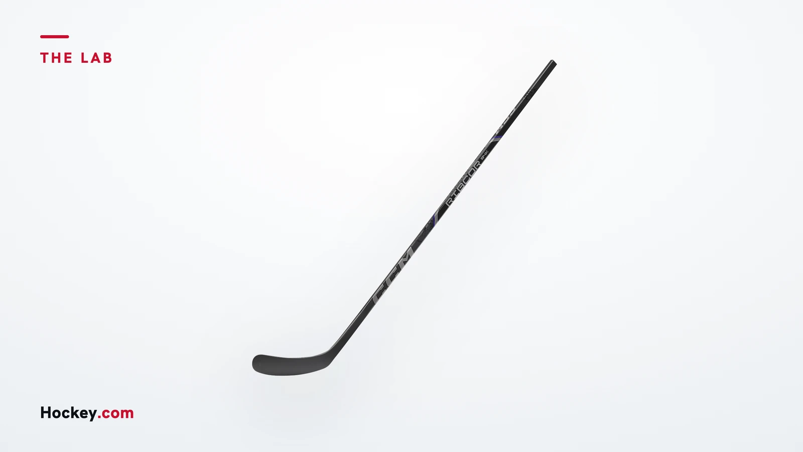 CCM Ribcor 94K Senior hockey stick, official CCM product photograph on a The Lab cover.