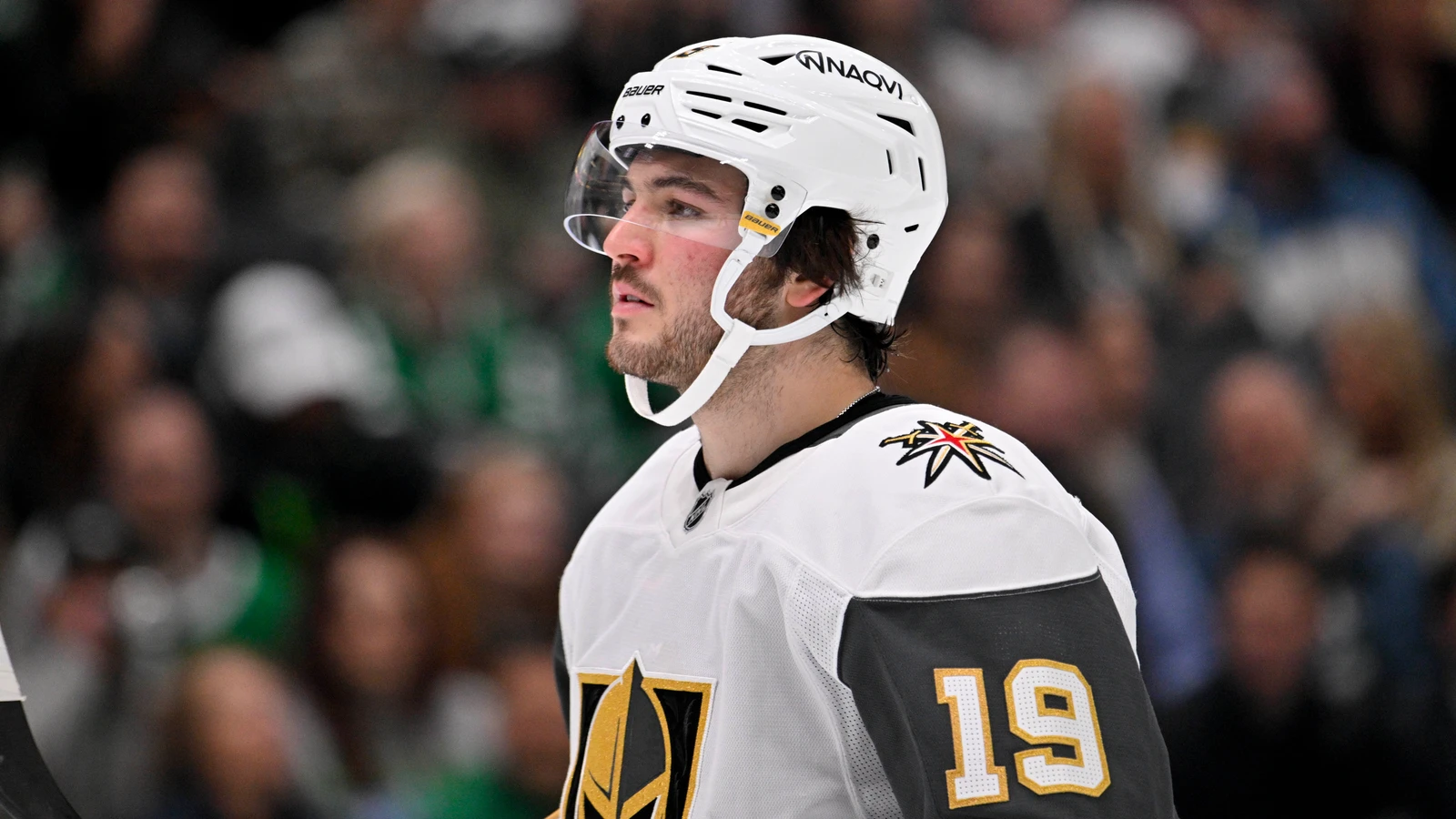Brendan Brisson appears for Vegas against Dallas on January 24, 2025. File photo.