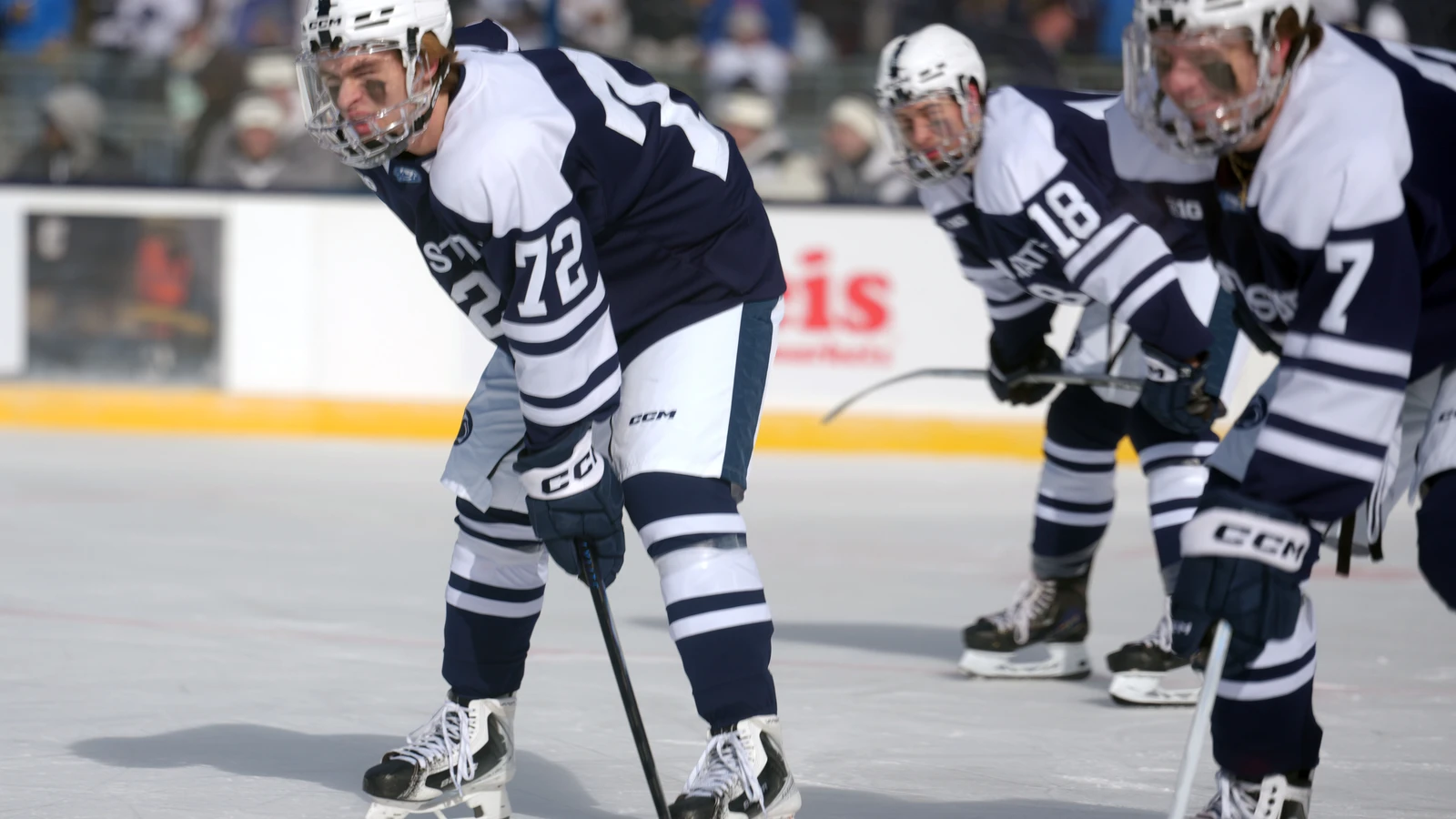 Gavin McKenna lines up for Penn State during a January 2026 game against Michigan State. File photo.