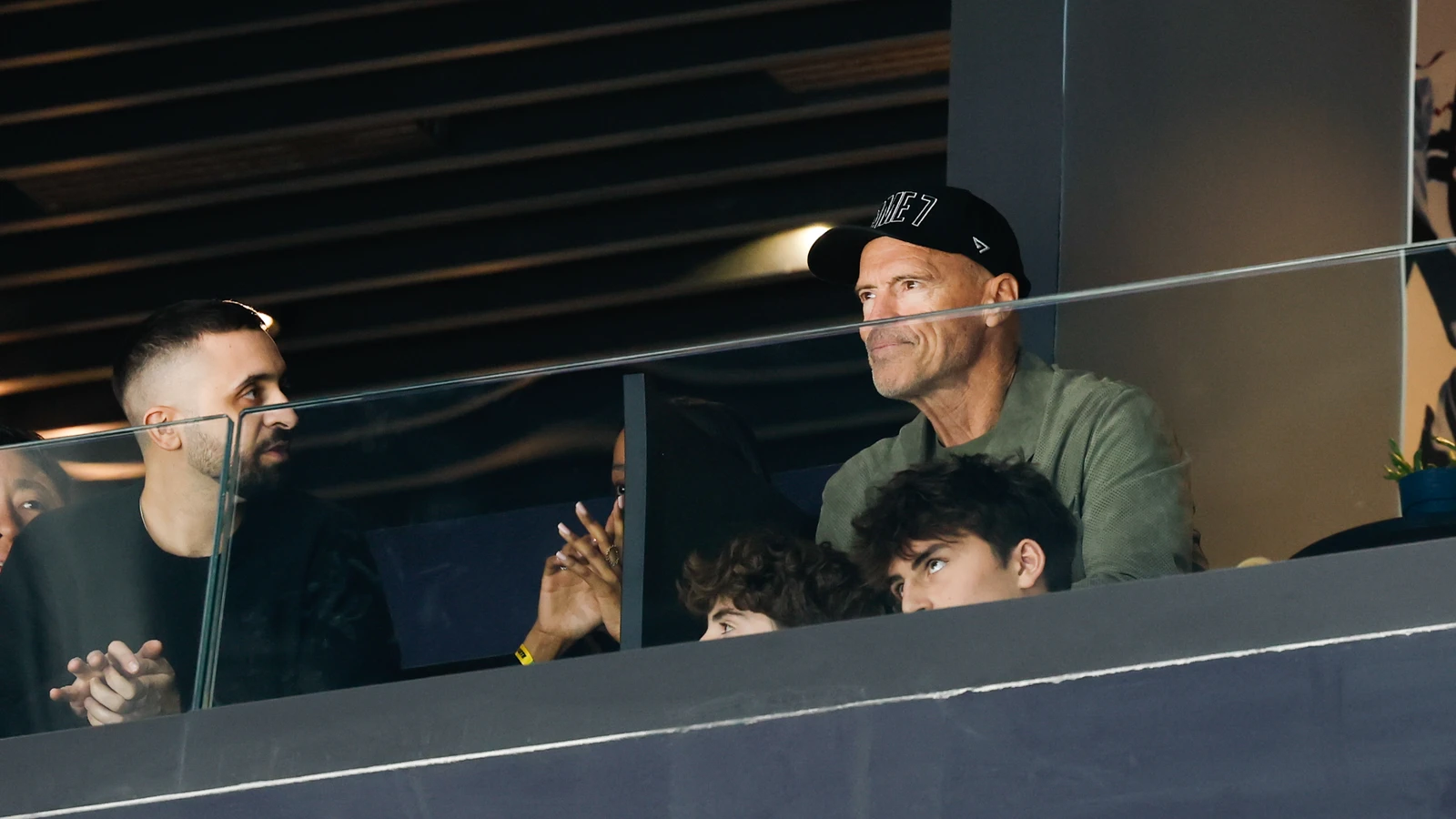 File photo: Mark Messier watches the Canada-Finland men's semifinal at the Milano Cortina 2026 Olympic Winter Games in Milan on Feb. 20, 2026.