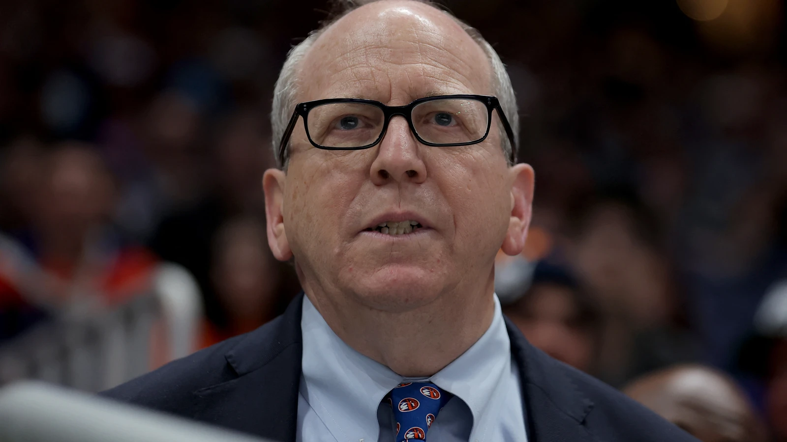 New York Islanders owner Jon Ledecky watches a game against the Columbus Blue Jackets at UBS Arena on March 22, 2026. File photo.